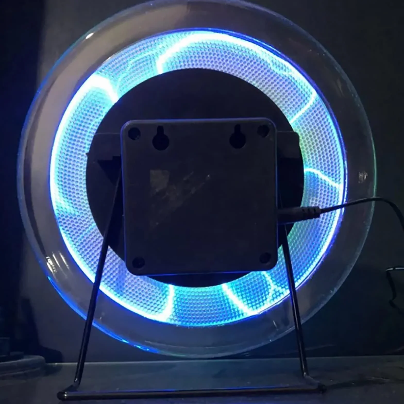 Dysk Plazmowy LED, 12-calowy Dysk Plazmowy Flashmen Zabawka Naukowa, Przenośny Kolorowy Czujnik Wystroju Klubu LED Płyta Oświetleniowa Z Reakcją Dotykową, Na Pokaz Imprezowy I Wystrój Domu